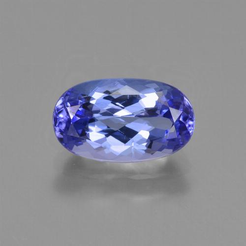 Tanzanite Blue violetto scuro naturale da 1.50 ct, Taglio ovale, VS-SI