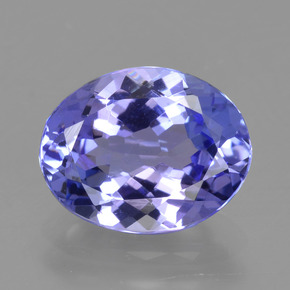 Tanzanite Intenso Viola Blu naturale da 2.47 ct, Taglio ovale, VVS