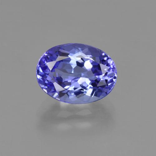 Tanzanite naturale blu da 2,22 ct, taglio ovale, VVS