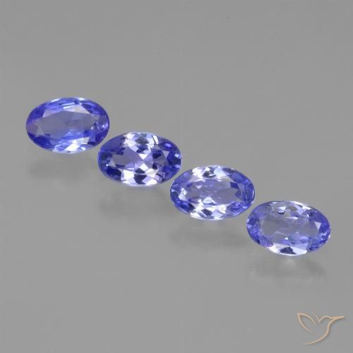 1.58ctw Naturale Blu intenso Tanzanite, Ovale, VVS-VS