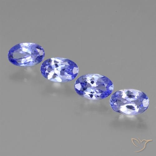 1.75ctw Naturale Blu elettrico Tanzanite, Ovale, VS