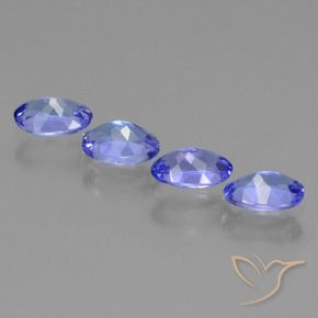 Gemme di Tanzanite Blu medio naturale da 1.81 ct, Ovale, VVS-VS