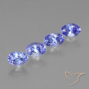 Gemme di Tanzanite Blu scuro naturale da 1.85 ct, Ovale, VVS-VS