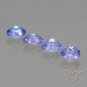 Gemme di Tanzanite Blu scuro naturale da 1.85 ct, Ovale, VVS-VS