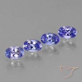 Gemme di Tanzanite Blu intenso naturale da 1.83 ct, Ovale, VVS-VS