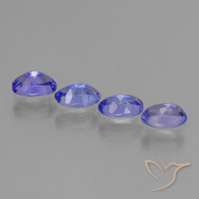 Gemme di Tanzanite Blu intenso naturale da 1.83 ct, Ovale, VVS-VS