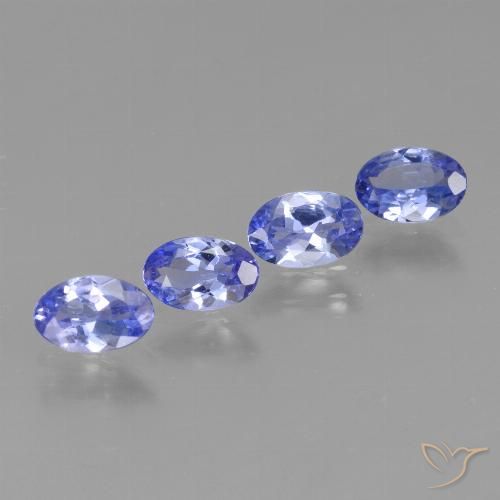 1.58ctw Naturale Viola Blu Tanzanite, Ovale, VS