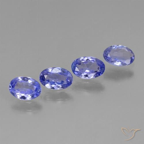 1.64ctw Naturale Intenso Viola Blu Tanzanite, Ovale, VVS-VS
