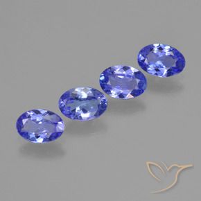 Tanzanite naturale blu da 2,08 ct, taglio ovale, VVS-VS