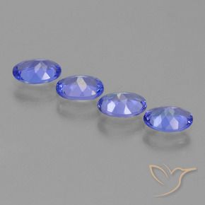 Tanzanite naturale blu da 2,08 ct, taglio ovale, VVS-VS