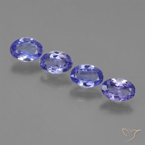 1.75ctw Naturale Blu intenso Tanzanite, Ovale, VVS-VS