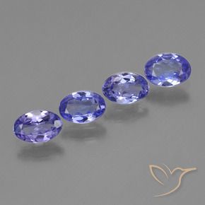 Gemme di Tanzanite Blu intenso naturale da 1.75 ct, Ovale, VVS-VS