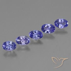 Gemme di Tanzanite Intenso Viola Blu naturale da 2.01 ct, Ovale, VVS-VS