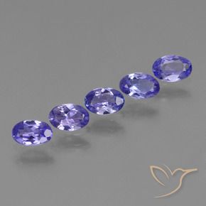 Tanzanite naturale blu da 1,69 ct, taglio ovale, VVS-VS