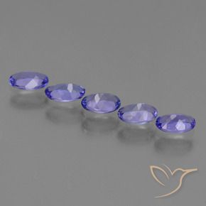 Tanzanite naturale blu da 1,69 ct, taglio ovale, VVS-VS