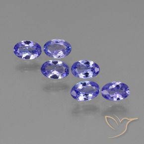 Gemme di Tanzanite Intenso Viola Blu naturale da 2.18 ct, Taglio ovale, VS