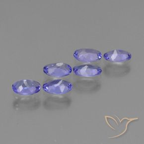 Gemme di Tanzanite Intenso Viola Blu naturale da 2.18 ct, Taglio ovale, VS