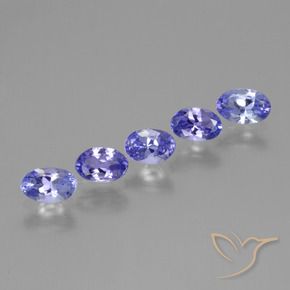 Gemme di Tanzanite Intenso Viola Blu naturale da 1.90 ct, Ovale, VS