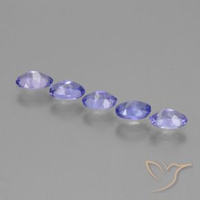 Gemme di Tanzanite Intenso Viola Blu naturale da 1.90 ct, Ovale, VS