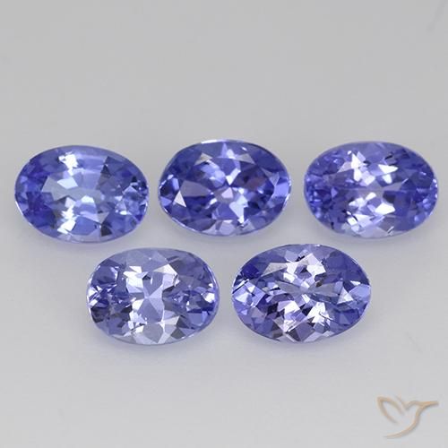 2.41ctw Naturale Viola Blu Tanzanite, Ovale, VS