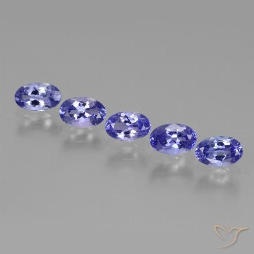 2.40ctw Naturale Intenso Viola Blu Tanzanite, Ovale, VS