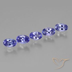 Gemme di Tanzanite Intenso Viola Blu naturale da 2.40 ct, Ovale, VS