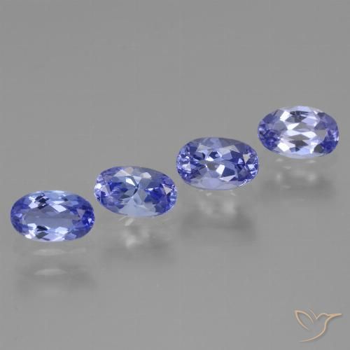 1.98ctw Naturale Intenso Viola Blu Tanzanite, Ovale, VS