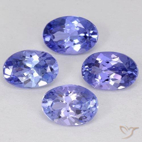Gemme di Tanzanite Intenso Viola Blu naturale da 2.28 ct, Taglio ovale, VS