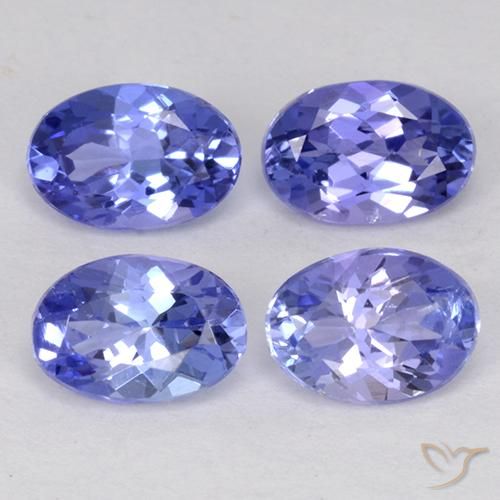 Gemme di Tanzanite Intenso Viola Blu naturale da 2.28 ct, Taglio ovale, VS