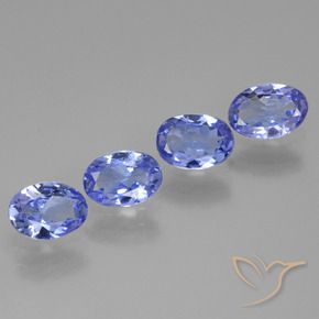 Gemme di Tanzanite Viola Blu naturale da 2.14 ct, Ovale, VS