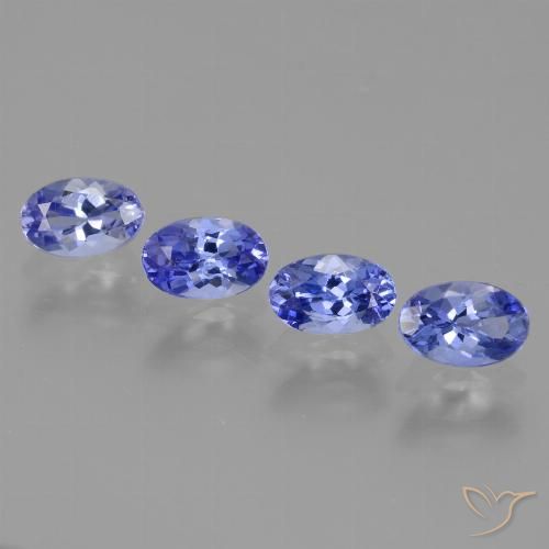 Gemme di Tanzanite Blue violetto scuro naturale da 1.95 ct, Ovale, VS