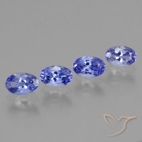 Gemme di Tanzanite Blue violetto scuro naturale da 1.95 ct, Ovale, VS