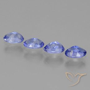 Gemme di Tanzanite Blue violetto scuro naturale da 1.95 ct, Ovale, VS