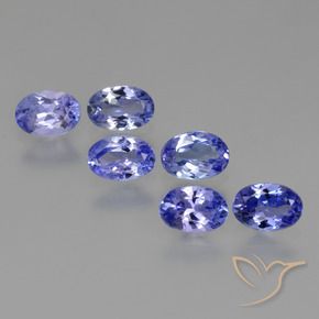 Gemme di Tanzanite Intenso Viola Blu naturale da 2.88 ct, Ovale, VS