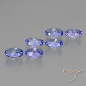 Gemme di Tanzanite Intenso Viola Blu naturale da 2.88 ct, Ovale, VS