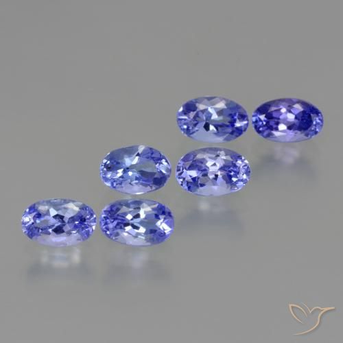 Tanzanite naturale blu da 2,95 ct, taglio ovale, VS
