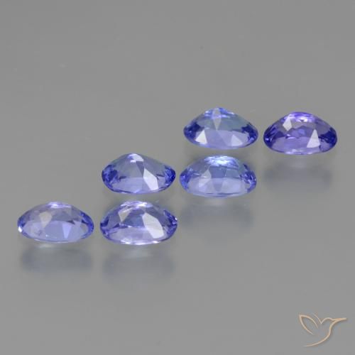 Tanzanite naturale blu da 2,95 ct, taglio ovale, VS