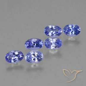 Gemme di Tanzanite Blu viola intenso naturale da 2.53 ct, Ovale, VVS-VS