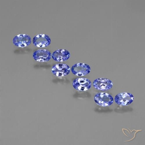 3.52ctw Naturale Intenso Viola Blu Tanzanite, Ovale, VVS-VS