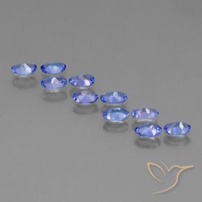 Gemme di Tanzanite Intenso Viola Blu naturale da 3.52 ct, Ovale, VVS-VS