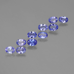 Tanzanite naturale blu da 3,96 ct, taglio ovale, VVS-VS