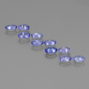 Tanzanite naturale blu da 3,96 ct, taglio ovale, VVS-VS