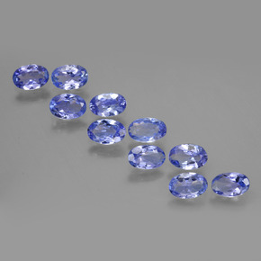 Tanzanite naturale blu da 4,33 ct, taglio ovale, VVS-VS