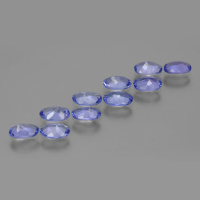 Tanzanite naturale blu da 4,33 ct, taglio ovale, VVS-VS