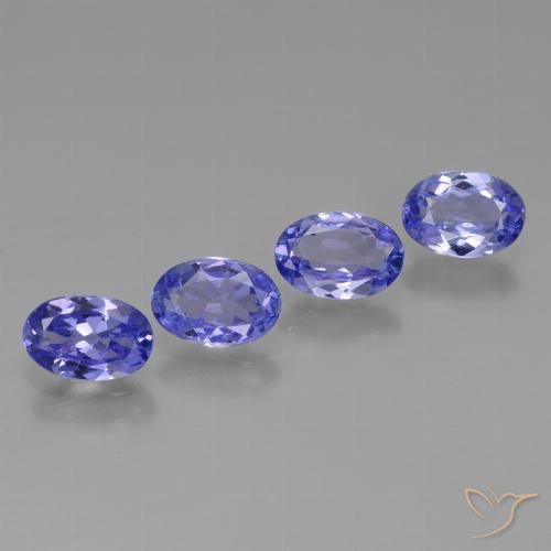 Tanzanite naturale blu da 2,27 ct, taglio ovale, VS