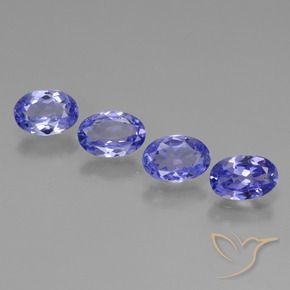 Tanzanite naturale blu da 2,27 ct, taglio ovale, VS