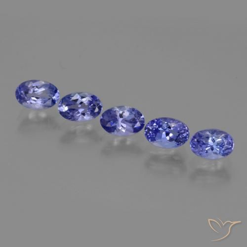 2.63ctw Naturale Viola Blu Tanzanite, Ovale, VS