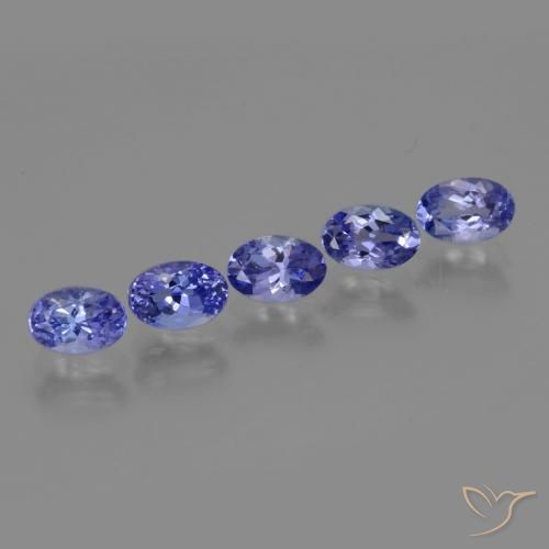 Gemme di Tanzanite Viola Blu naturale da 2.63 ct, Ovale, VS