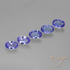 Gemme di Tanzanite Intenso Viola Blu naturale da 1.94 ct, Ovale, VS