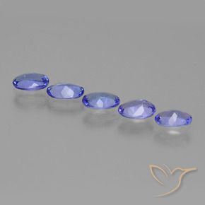 Gemme di Tanzanite Intenso Viola Blu naturale da 1.94 ct, Ovale, VS
